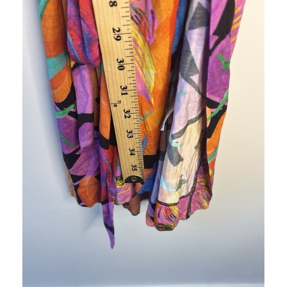 Soma Cool Nights Robe L/XL Women Kimono Hawaiian Golden Girls Comfort Lounge Art - Picture 9 of 11